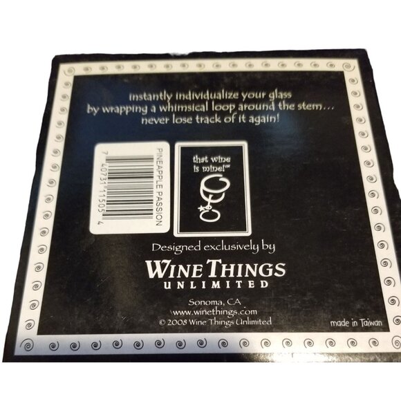 That Wine is Mine Wine Charms Grapevine 6-Piece Markers Charms Tags Glasses Wine - Picture 5 of 5